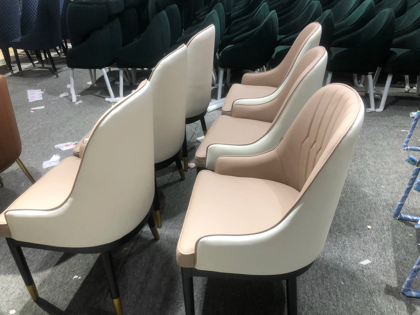 Nordic Dining Modern Padded Chairs