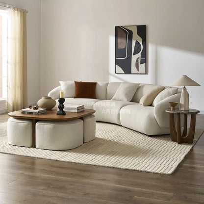 Medieval wabi-sabi wood coffee table