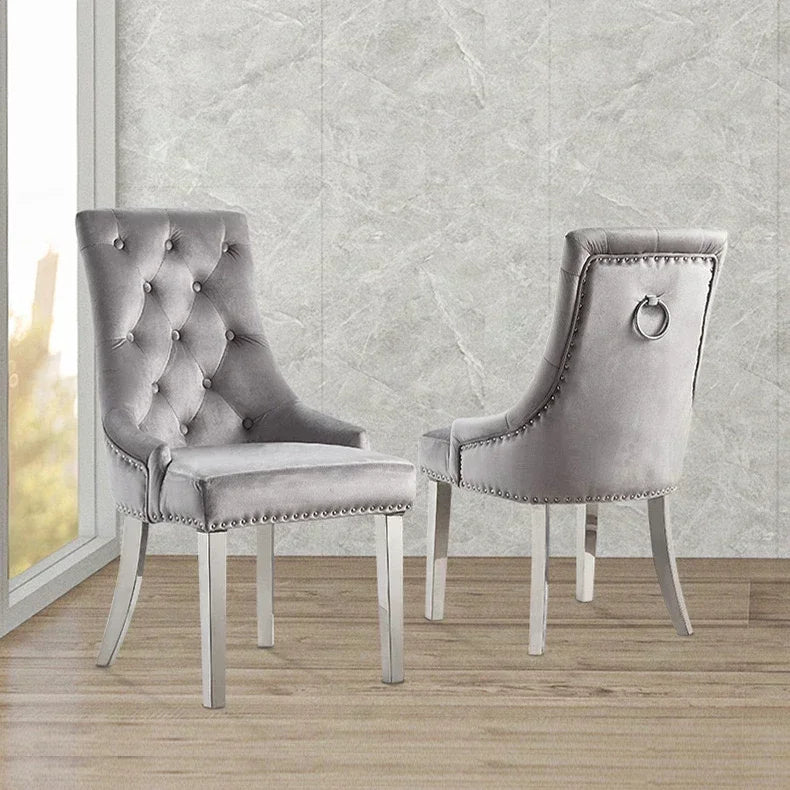 Modern luxury marble dining tables and chairs set