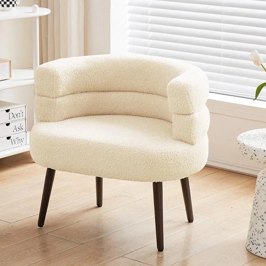 Winter lamb velvet dressing chair