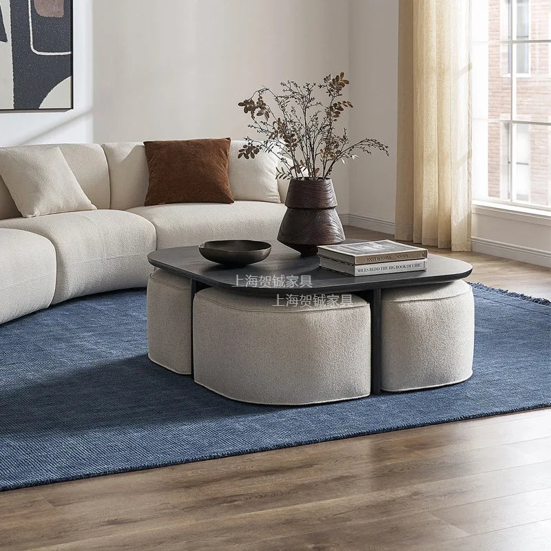 Medieval wabi-sabi wood coffee table
