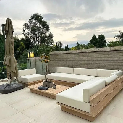 Japanese Style Waterproof and Sunscreen Garden Sofa