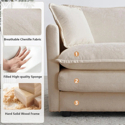 Luxury Loveseat Sofa Couch