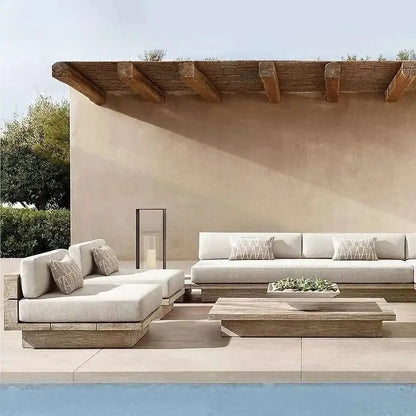 Japanese Style Waterproof and Sunscreen Garden Sofa