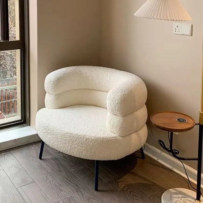 Winter lamb velvet dressing chair