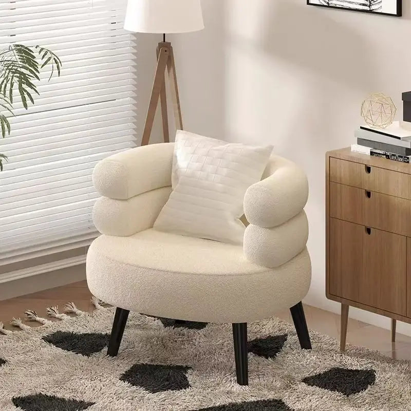 Winter lamb velvet dressing chair