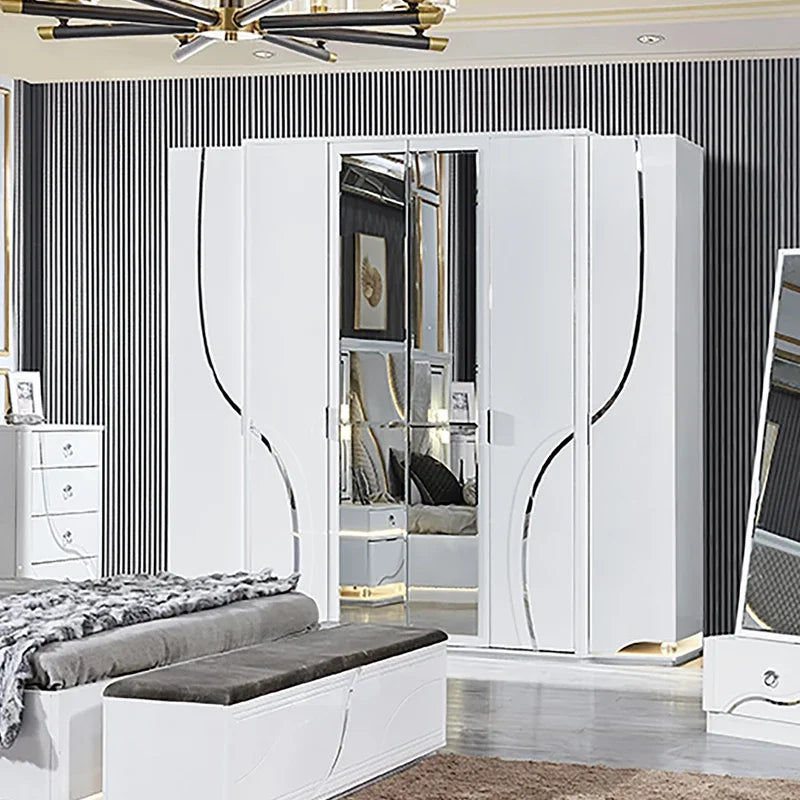 Modern Home Wooden Frame King Size Bed
