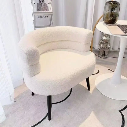Winter lamb velvet dressing chair