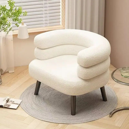 Winter lamb velvet dressing chair