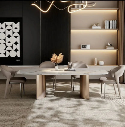 Nordic Modern Luxury Leather Dining Chair