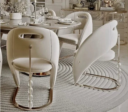 Italian style light luxury armchair