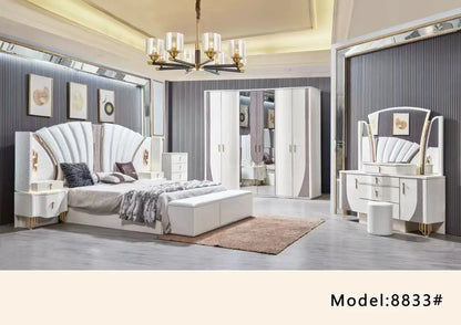 Modern Home Wooden Frame King Size Bed