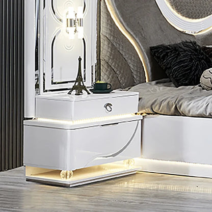 Modern Home Wooden Frame King Size Bed