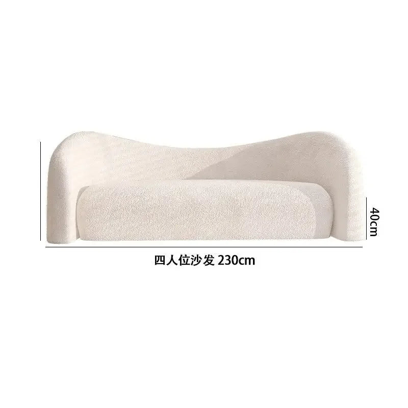 Creative luxury curved sofa