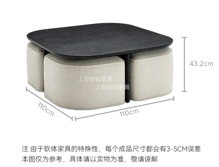 Medieval wabi-sabi wood coffee table