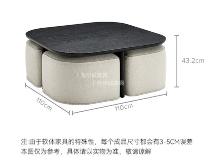 Medieval wabi-sabi wood coffee table